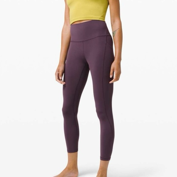 Lululemon Align High Rise Pant with Pockets 25" Grape Thistle - Picture 1 of 8